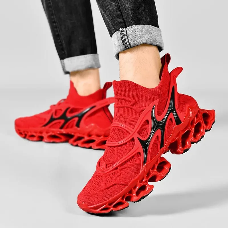 Scarpe da uomo tipo lama scarpe da corsa traspiranti con assorbimento degli urti scarpe antiscivolo per jogging tennis palestra scarpe da ginnastica casual da passeggio — image 5