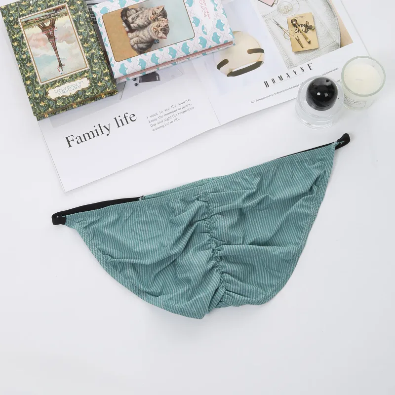 Briefs Sexy Man Underwear Men's Bulge Pouch String Mini Panties Men Low Waist Bikini Lingerie Underpants Slips Hombre — image 3