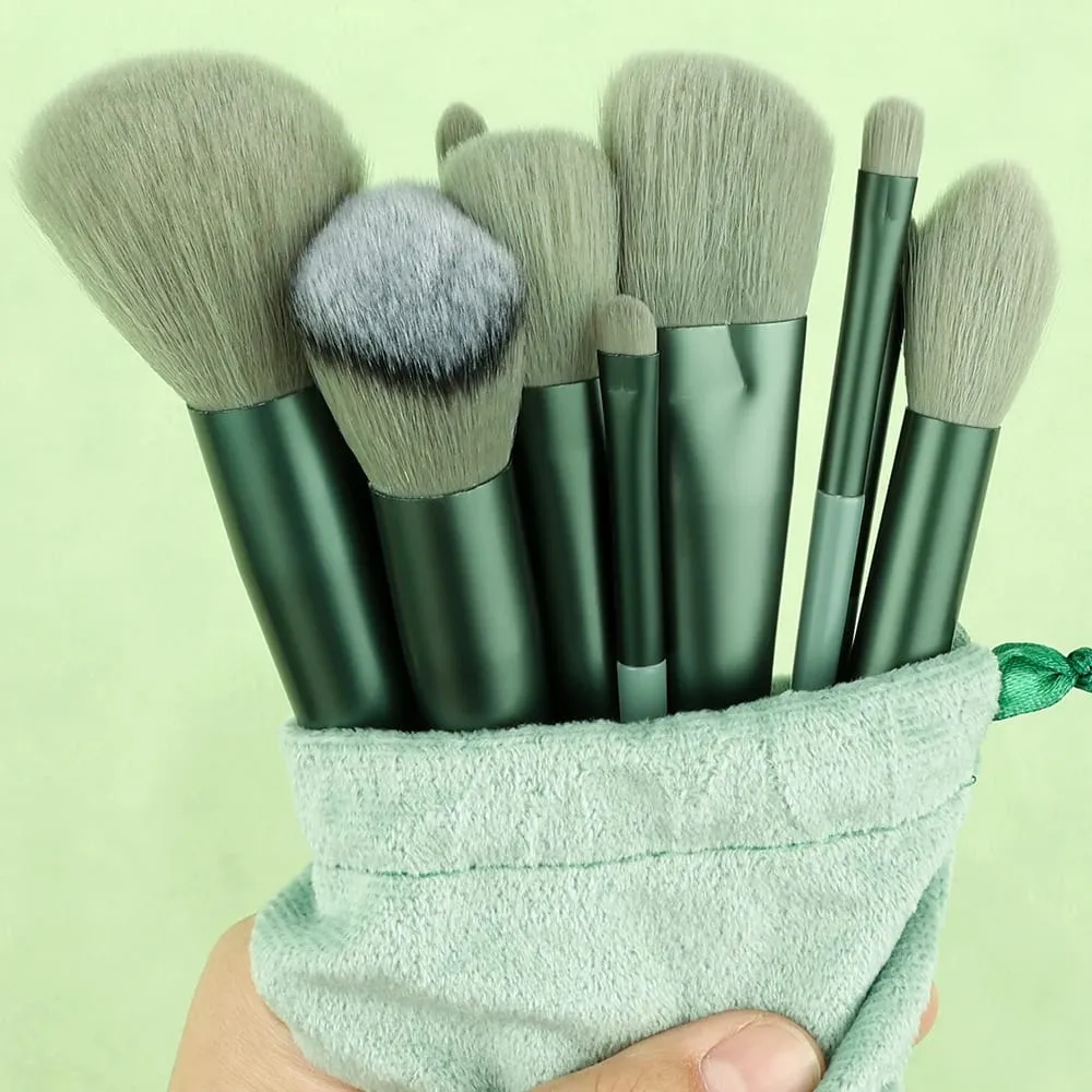 Conjunto de pincéis de maquiagem, 13 peças, corretivo, blush, pó, sombra, iluminador, base, cosméticos, ferramenta de beleza — image 1