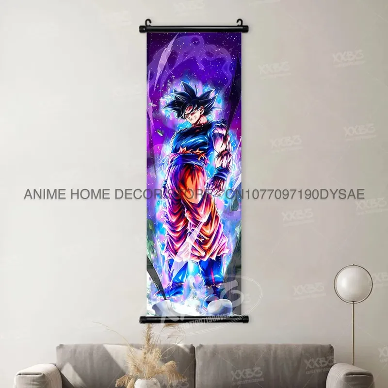 Dragon Ball Posters Anime Figures Wall Art Frieza Home Decor VegetaIII Scrolls Picture Goku Hanging Painting Son Gohan Wallpaper — image 26