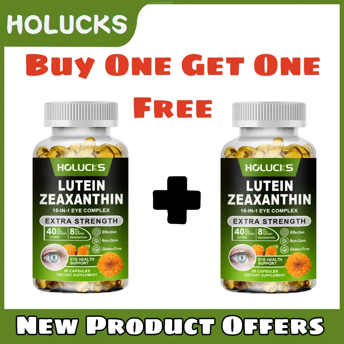 Lutein and Zeaxanthin Extract Supplement - Eye Vitamins Supports Tired Dry Eyes Macular-Eye Health & Vision Support — image 2
