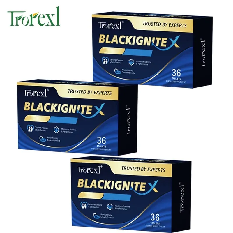 BlackIgnite X Tablets Integratore di ostriche e ginseng Potenziatore di attività estesa per prestazioni sicure