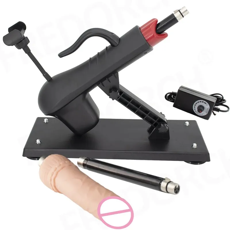 Fredorch automatisk tilbagetrækkelig sexpumpepistolmaskine med dildo til mandlig og kvindelig onani sexlegetøj 450 slag i minuttet — image 23