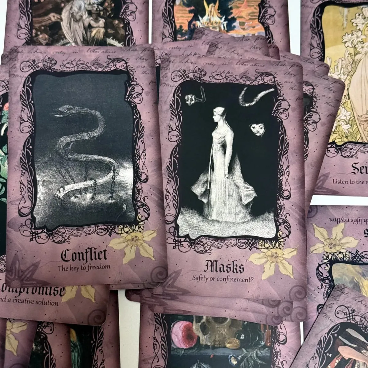 12*7cm Persephone Oracle Cards English 22 Pcs Shadow Work Goddess Deck Fortune Telling Toys — image 5