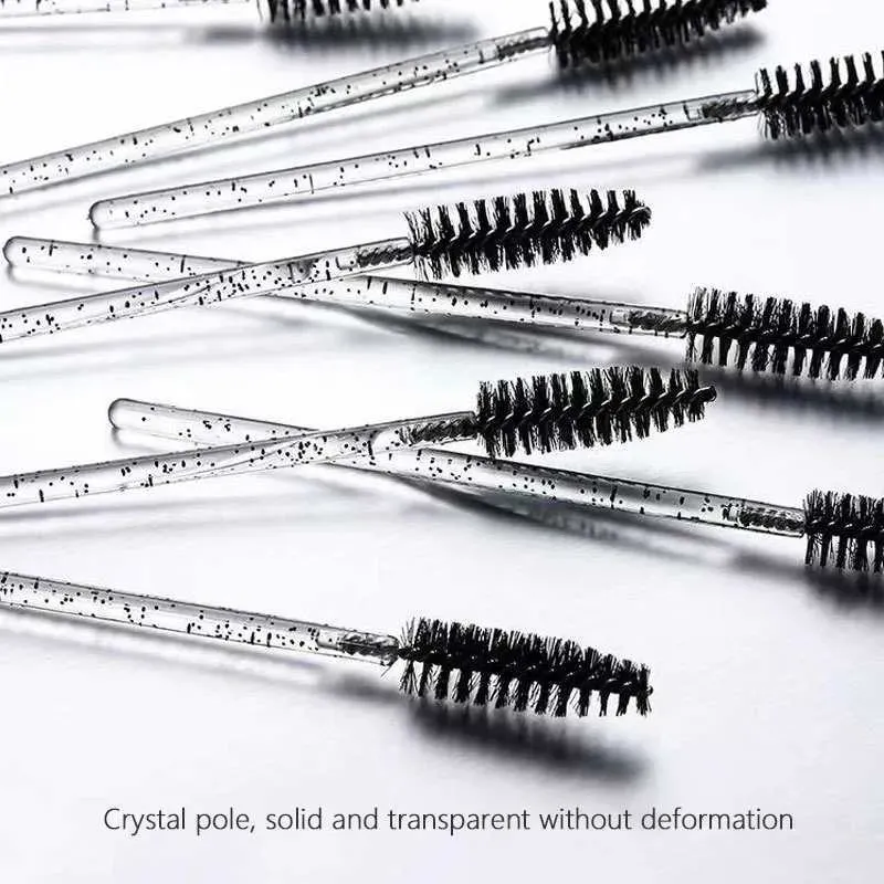 50 Stück Einweg-Mascara-Zauberstäbe, Augenbrauen-Spoolies-Bürsten für Wimpernverlängerungen, Wimpernbürsten mit Behälter — image 5