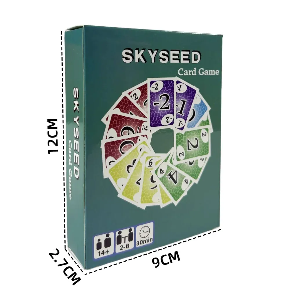 Permainan Kartu Skyseed 150 Kartu Remi Dek Permainan Papan Edisi Aksi Menyenangkan Permainan Kolektif Sosial Hadiah Natal dan Halloween — image 4