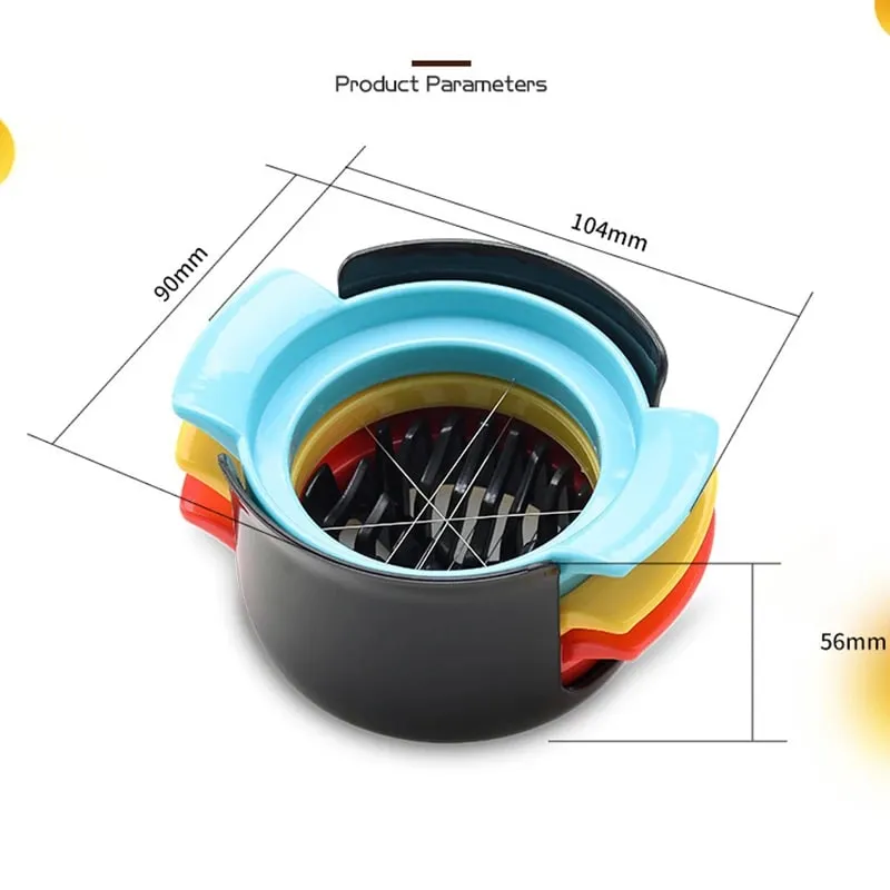Mga Accessory sa Kusina Tatlo Sa Isa Lahat ng Egg Machine Preserved Eggs Cutter Multi-function Household Fancy Modeling Splitter — image 6