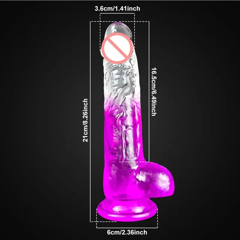 Multi Size Transport Dildo for Women Realistic Silicone Fake Dick Female Masturbator with Suction Cup Dildo Sex Toy for Women — image 12