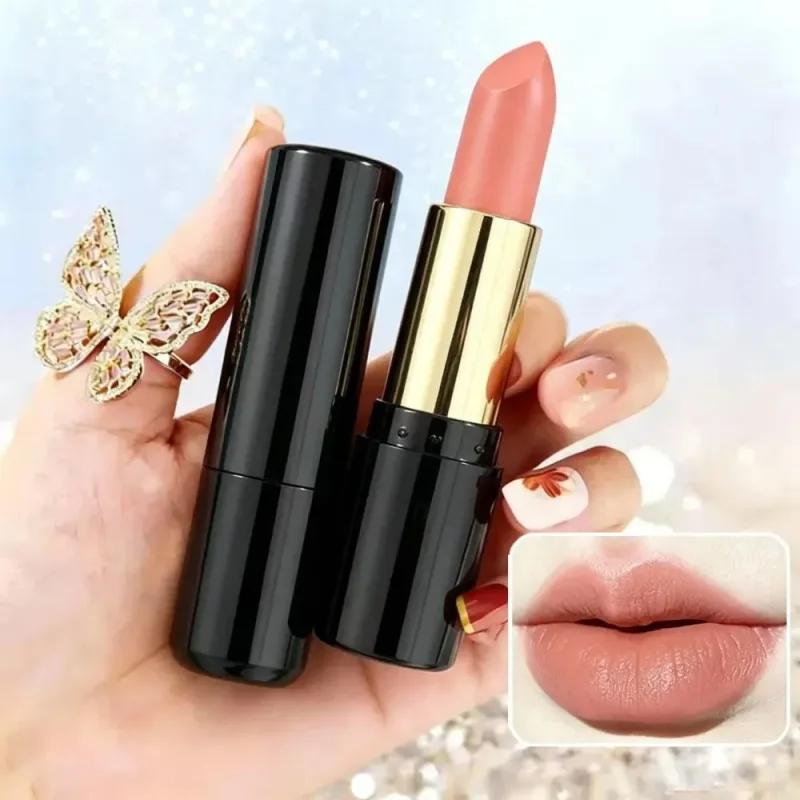 Mjölkte Kanel Naken Läppstift Matt Fuktgivande Hållbar Läppbalsam med hög pigmentering Slät sammet Läppfärg Daglig naturlig makeup — image 7