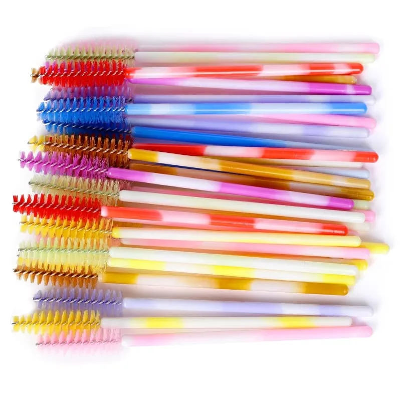 50/100 Pz Spazzola per trucco Ciglia Spazzole per sopracciglia Pettine Usa e getta Mascara Bacchetta Estensione ciglia Forniture Cosmetici Strumenti per il trucco — image 8
