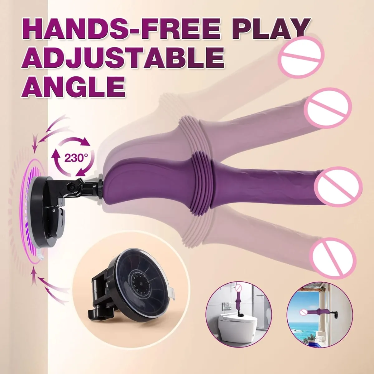 Beichao Sex Machine Spinta Dildo Vibratore G Spot Massaggiatore vaginale Masturbazione femminile Ventosa Riscaldamento Giocattoli del sesso — image 4