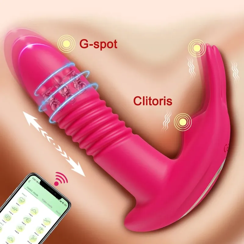 Thrusting Vibrator for Women APP Rotating Telescopic Dildo Remote Control G Spot Massage Clitoris Stimulator Sex Toy for Women — image 7