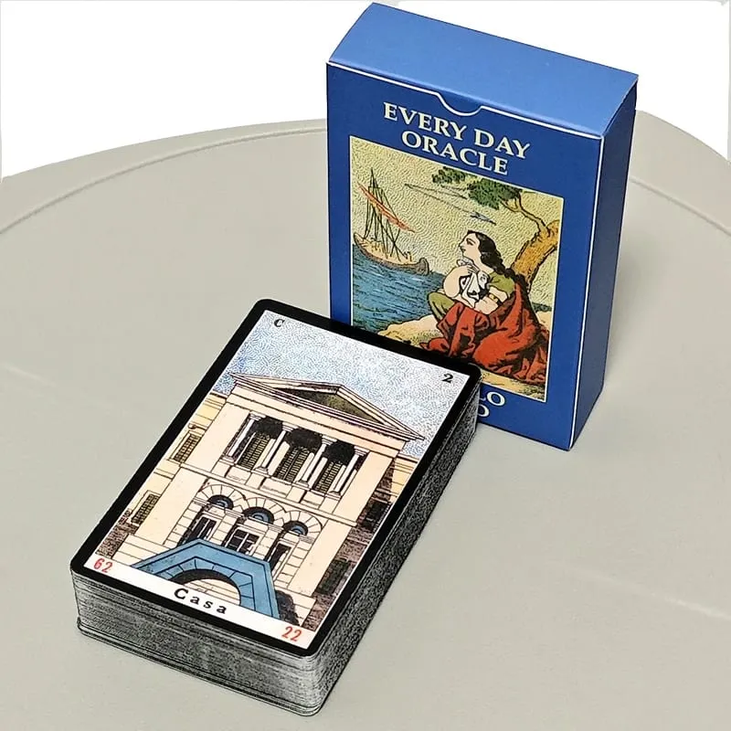 Oracle Sibyl 카드 매일 Oracle Deck Sibilla 파티 게임 카드 게임용 이탈리아어 데크 새해 선물 52 개/대 — image 1