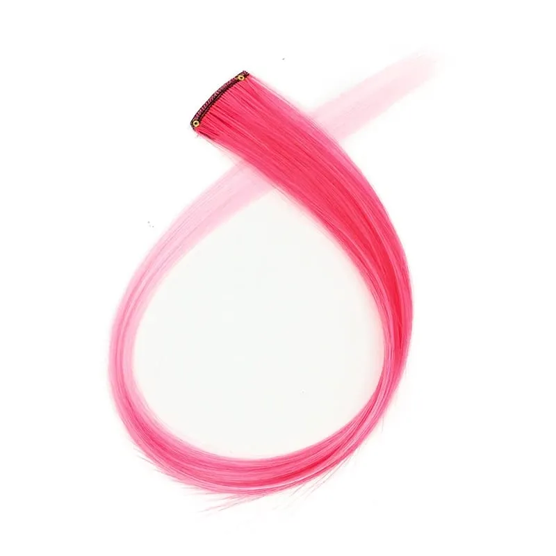 Clip sintetica lunga dritta da 22 pollici nelle estensioni dei capelli Posticci ad alta temperatura Colori arcobaleno Accessori per capelli per le donne — image 29