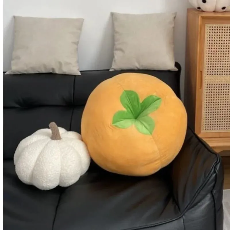 厚みのあるクッション トマト型枕 野菜 キノコ 柿 ラウンドクッションパッド 窓用シート枕 寝室用 — image 9