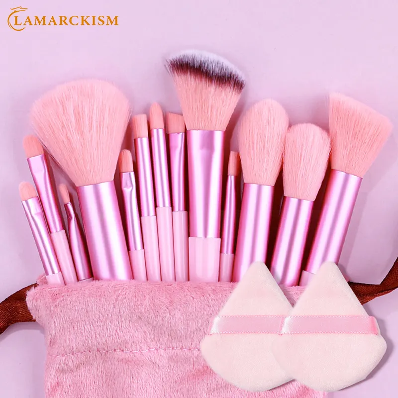 Professional 13PCS Makeup Brushes Set 2 Powder Puff Sponge for Cosmetics Foundation Blush Eyeshadow Blending Brush Beauty Tools — image 1