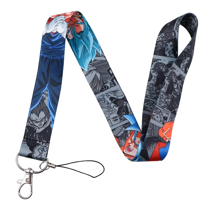 Lanyard Tali Watak Anime untuk Kad ID Kunci Pemegang Lencana Tali Pesona DIY Tali Gantung Sejuk Aksesori Gantungan Kunci Hadiah Cosplay — image 7