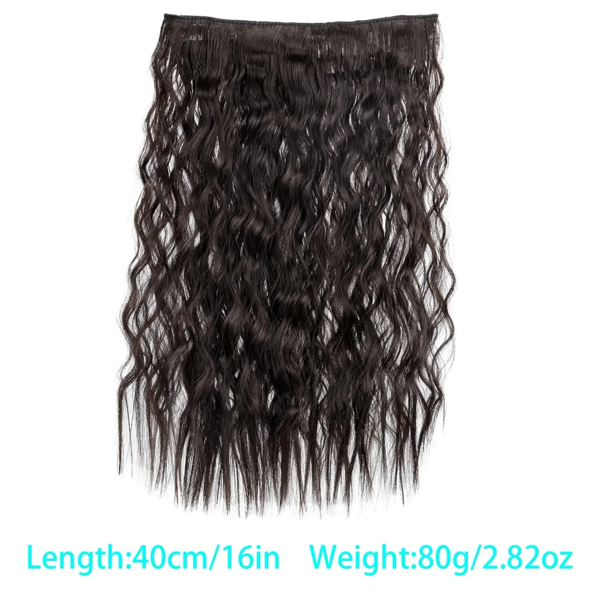 Synthetic corn beard curly hair extensions in three sizes wig head covers full top hair covers replacement for women's wigs — image 12