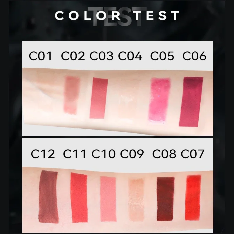 Wasserdichter flüssiger Samt-Matt-Lippenstift, transparentes, feuchtigkeitsspendendes Lippenöl, perlmuttartige, satte Farbe, Lipgloss-Tönung, dauerhafte Kosmetik — image 6