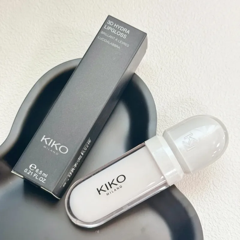 Kiko Asli 3D Cermin Lip Glaze Kalis Air Tidak Luntur dan Cawan Tidak Melekat Warna Pes Kacang Lembut Warna Mata Berkilat Halus Pesona Merah — image 11