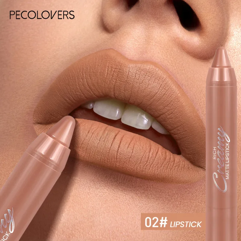 Pelapik Bibir Matte Pelbagai Warna Digunakan Sebagai Pelapik Bibir dan Gincu Mudah Digunakan Dengan Tepat Kalis Air Tahan Lama Tidak melekat — image 9