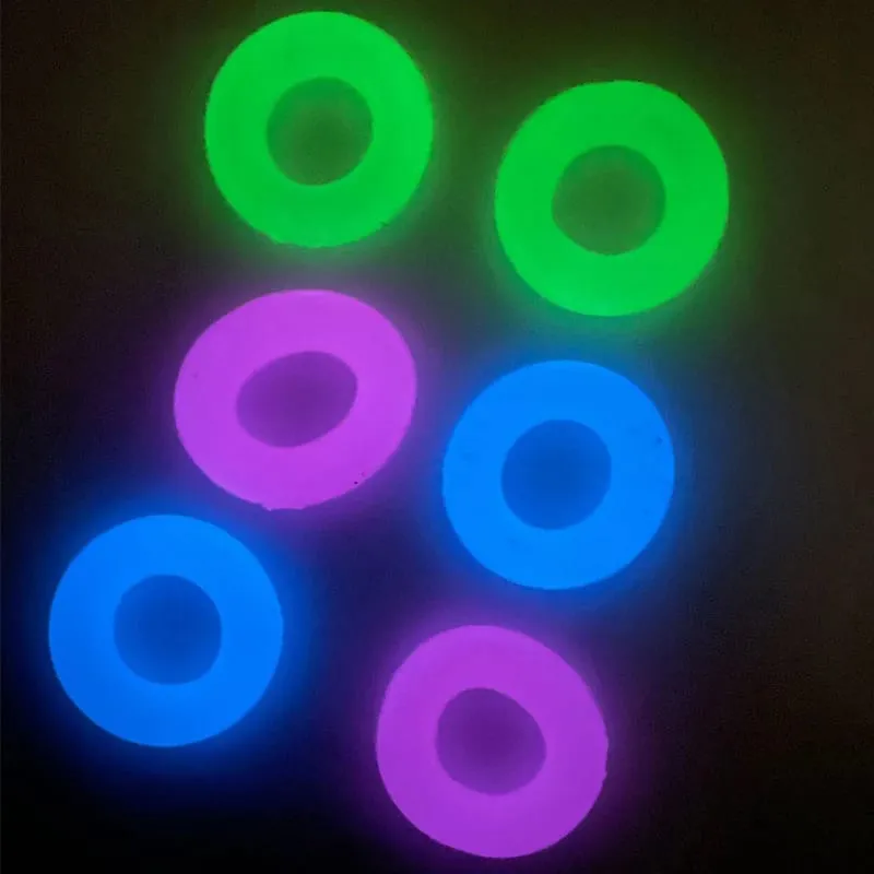 Anello per pene elastico in TPE luminoso Anello per pene in gelatina trasparente Erezione classica che migliora l'eiaculazione ritardata Negozio di sesso per adulti per gli uomini — image 1
