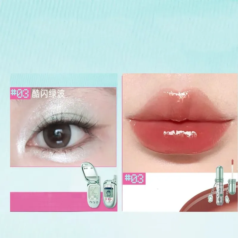 Little Ondine Makyaj Hediye Seti Çok Kullanımlı Krem Balsamı Dudak Glaze Eyeliner Kaş Kalemi ve Ayar Pudrası Güzellik Koleksiyonu