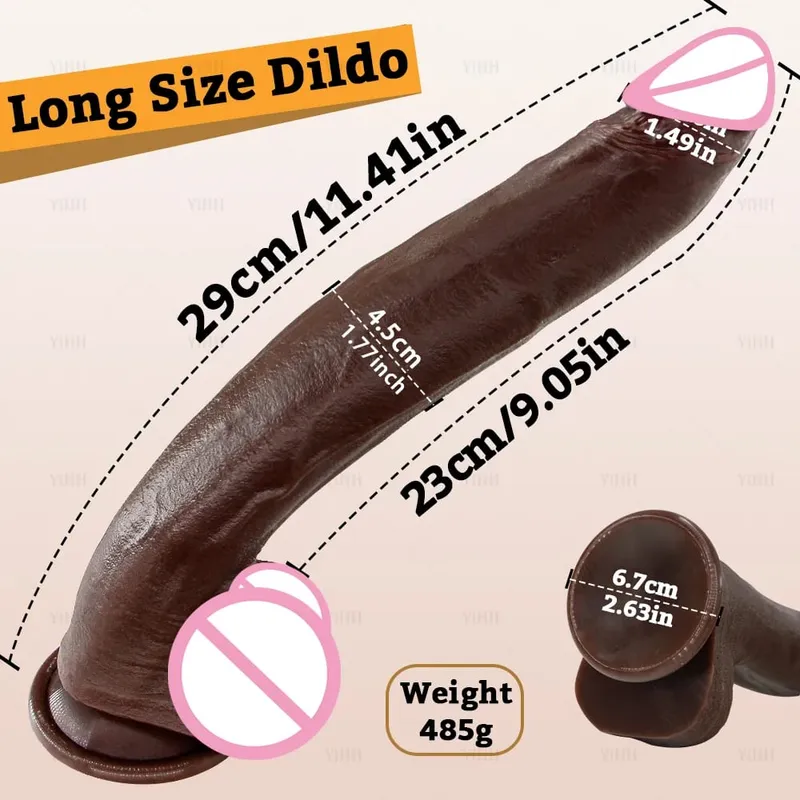 Peau réaliste/gode noir Silicone long pénis énormes godes avec ventouse bite pour femmes Masturbation jouets sexuels anaux pour adultes