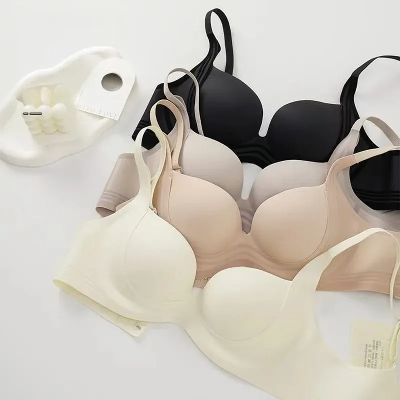 2025 Reggiseno push up senza soluzione di continuità Seno piccolo Raccolta Allargamento Anti-Cedimento Sottile Superiore Fondo spesso Senza ferretto Lingerie per le donne — image 3