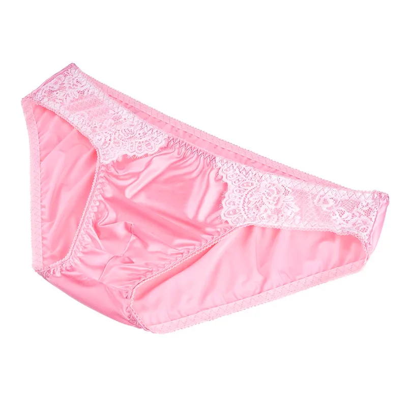Slip Sexy pour hommes, confortable, sain, élastique, pochette souple, taille moyenne, sous-vêtements purs, dentelle brillante, sous-vêtements gai — image 9