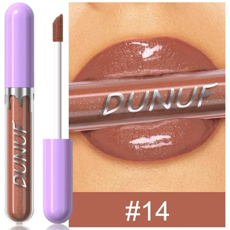 1pc Metallico Rossetto Liquido di Lunga Durata Glitter Lip Smalto Impermeabile Idratare Marrone Lip Tinta Lucido Shimmer Lipgloss Trucco — image 9