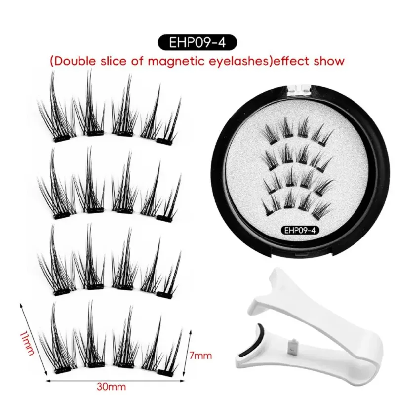 ใหม่ขนตาปลอมชุด 3D ธรรมชาติผลขนตาแม่เหล็กแบบใช้ซ้ำได้แต่งหน้า False Lashes Beauty Eyelashes อุปกรณ์