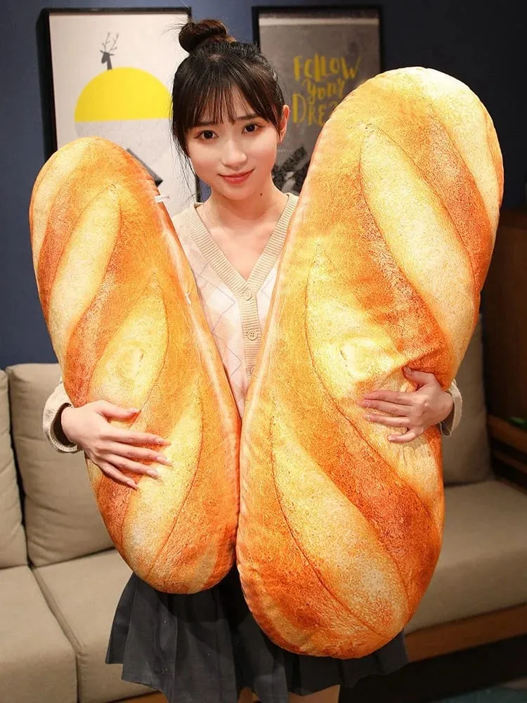 Simulazione 3D Pane Peluche Cuscino Morbido Burro Pane Tostato Cuscino Alimentare Cuscino Lombare Cuscino Farcito per La Decorazione Domestica — image 8