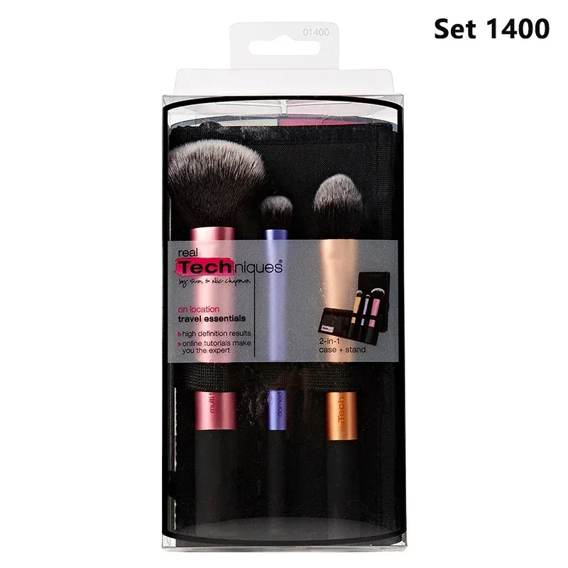 Set Kuas Rias Professioanl Teknik Nyata Berbulu Lembut untuk Kosmetik Bedak Foundation Alat Kecantikan Pencampur Eyeshadow Wajah — image 17