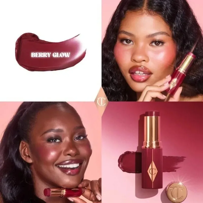 Charlotte Tilbury Setting Powder Compact Lip Gloss Foundation דו-גווני פלטת צלליות סומק קל משקל עדין עמיד לאורך זמן — image 5