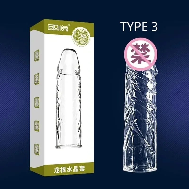 4 ประเภท ThickenอวัยวะเพศชายขยายแขนReusable Condom Cock Extender DELAY Ejaculation Sexของเล่นสำหรับชายIntimate Goods