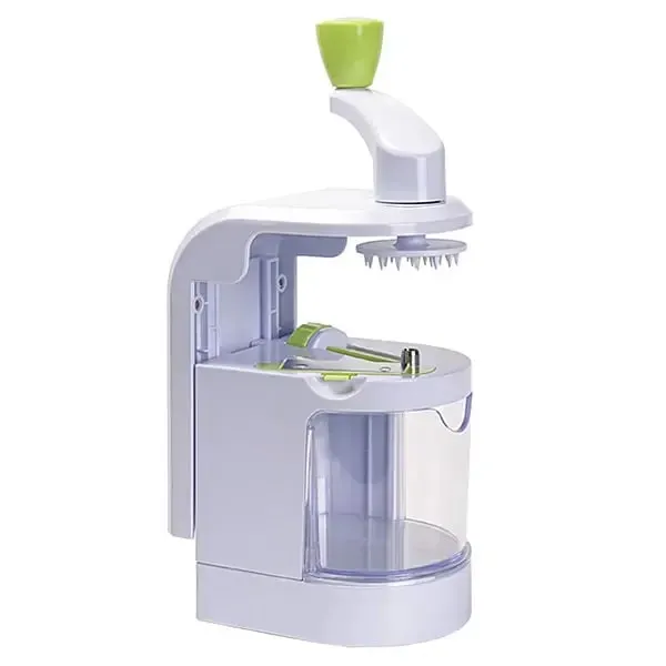 Spiralizer Sayuran 4-IN-1 Pisau Pusing Spiralizer Sayuran Pembuat Mee Zucchini dengan Cawan Sedut Penghiris Pemotong Sayur