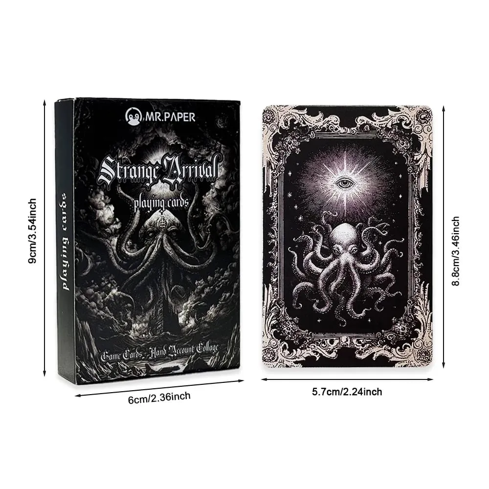 55 pièces Mythos cartes à jouer arrivée étrange Poker gothique horreur crâne poulpe jeu de société carte pour tours de magie Collection cadeau — image 6