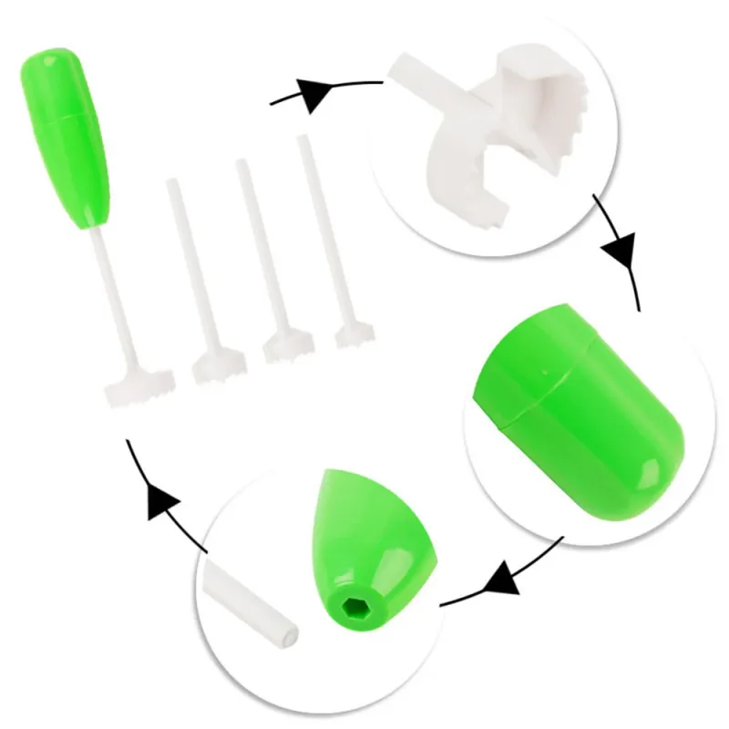 Veggie proptrækker Udskærer Sæt Vege Bor Grave Device Corer Grøntsagsspiralskærer Spiralizer Køkken Gadget — image 3