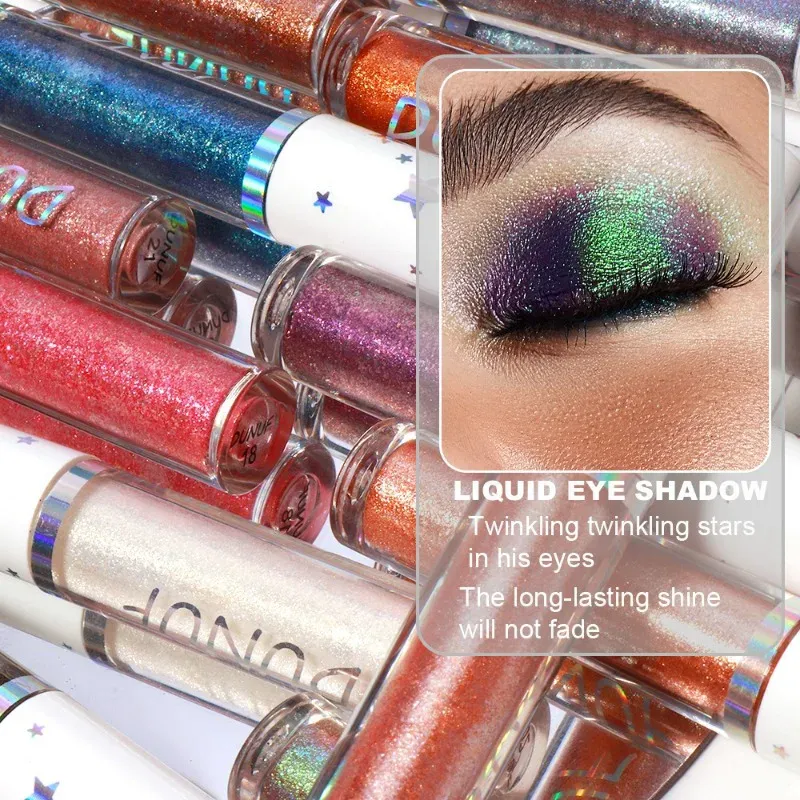 24 Farben Lidschatten-Stick, flüssiger Eyeliner, metallische Farbe, grün, Perlglanz, Glitzer, Lidschatten, wasserfest, Hochglanz-Make-up-Pigment — image 4