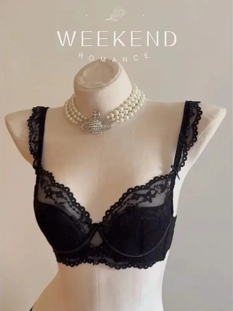 Sexy Spitzen-Push-up-BH für einen größeren Look, Minimizer, schlankmachender Bügel, Unterstützung, seitliches Fett, kein Durchhängen, Stahlring, Übergröße — image 4