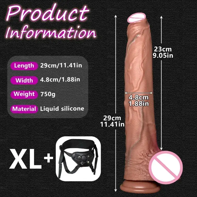Grand godemiché réaliste en Silicone, 5 tailles, ventouse, énorme pénis, pour Couples, Masturbation, bite douce, femme, homme, jouet sexuel Anal pour adulte — image 14