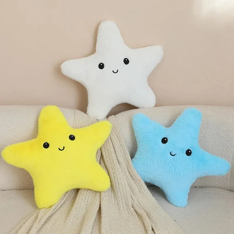 35/40 ซม.ปลาดาว Star Plush หมอนตุ๊กตายิ้ม Happy Sky หมอนที่มีสีสันตกแต่งเบาะสำหรับเก้าอี้โซฟากลับสนับสนุนของขวัญ — image 9