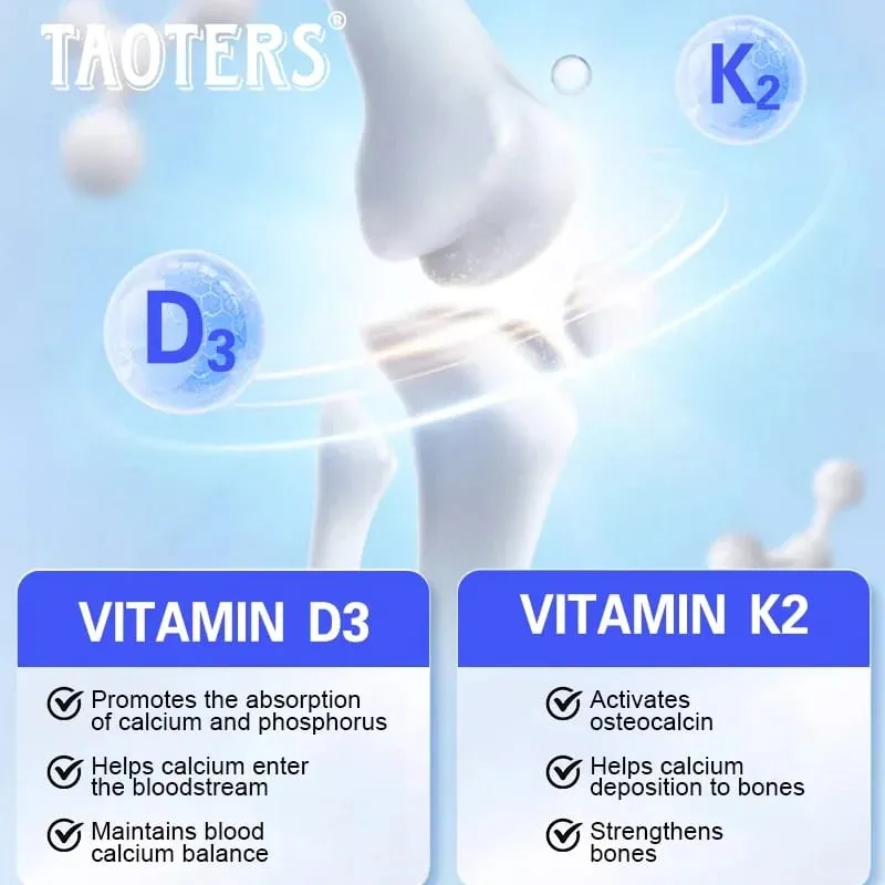 Vitamin D3 & K2 | Dukungan Kesehatan Tulang & Kardiovaskular Dukungan Sistem Kekebalan Tubuh 120 Kapsul — image 7