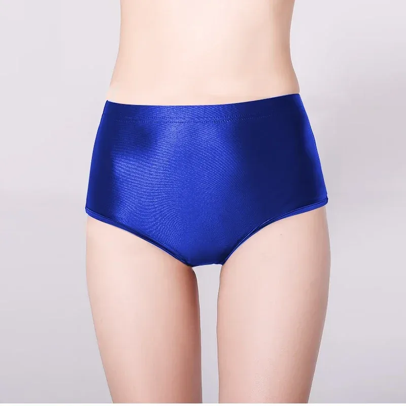 Glossy Seamless Spandex Shorts Silky Smooth Sexy Solid Pants High Waist Tights Biker Running Workout underwear men briefs — image 11
