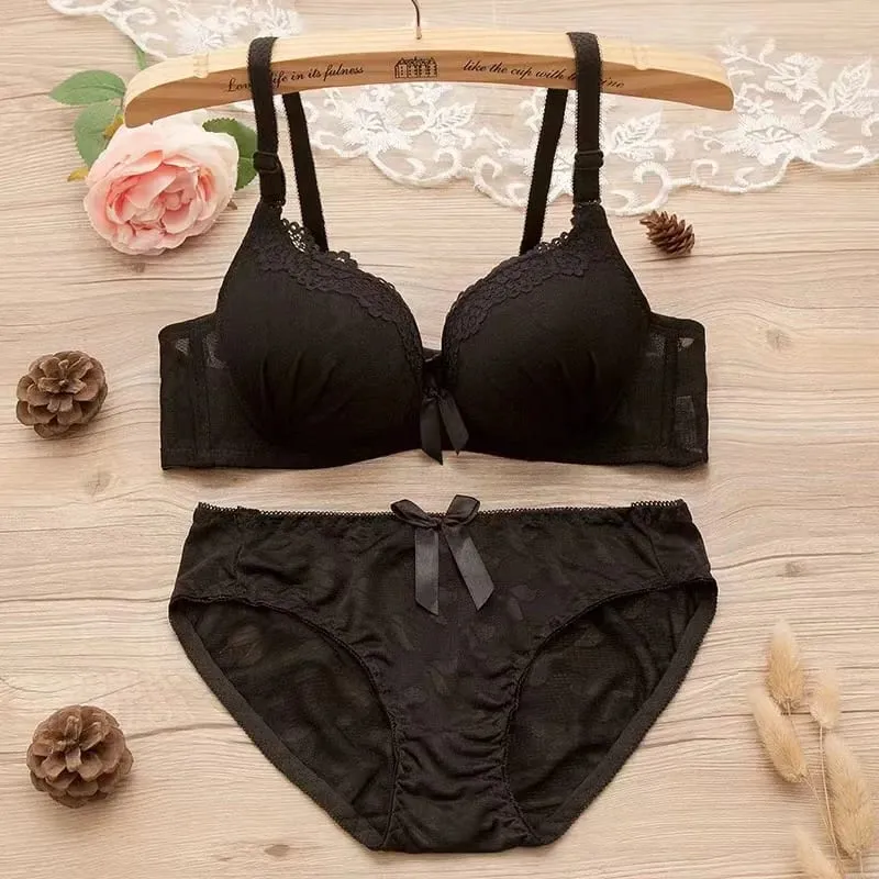6 ชุด Push Up Bra ชุดเบาะ Intimates Lace Thongs ชุดชั้นในสตรีชุดชั้นในหญิงชุดชั้นใน Bra ชุด — image 6