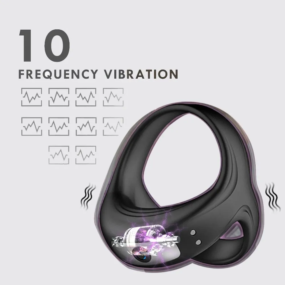 Leistungsstarker Vibrator-Penisring für Männer, Verzögerung der Ejakulation, Penisring, Sexspielzeug, Schloss, Penisring, Cockring für Erwachsene, männliche Sexartikel ab 18 Jahren — image 2