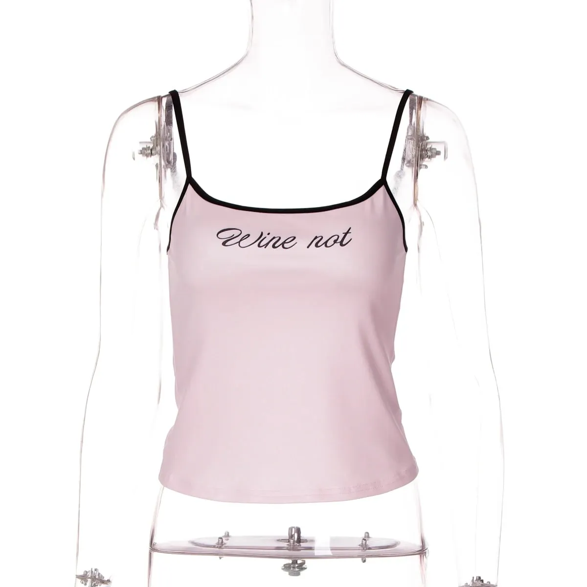 Hugcitar verão carta impressão cor bloco deslizamento sem costas sexy magro colheita camis topo moda feminina streetwear festa roupas de férias — image 7