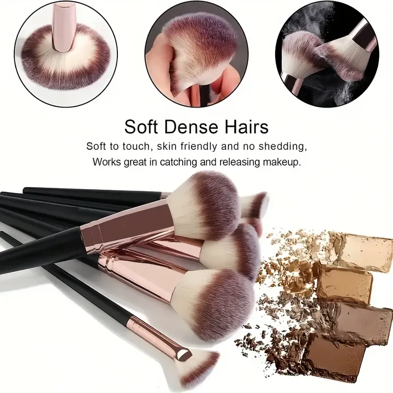 Sada 3/20 ks štětců na make-up Profesionální podkladový zvýrazňovač očních stínů a korektor na míchání štětců Fluffy Women Beauty Tool — image 4