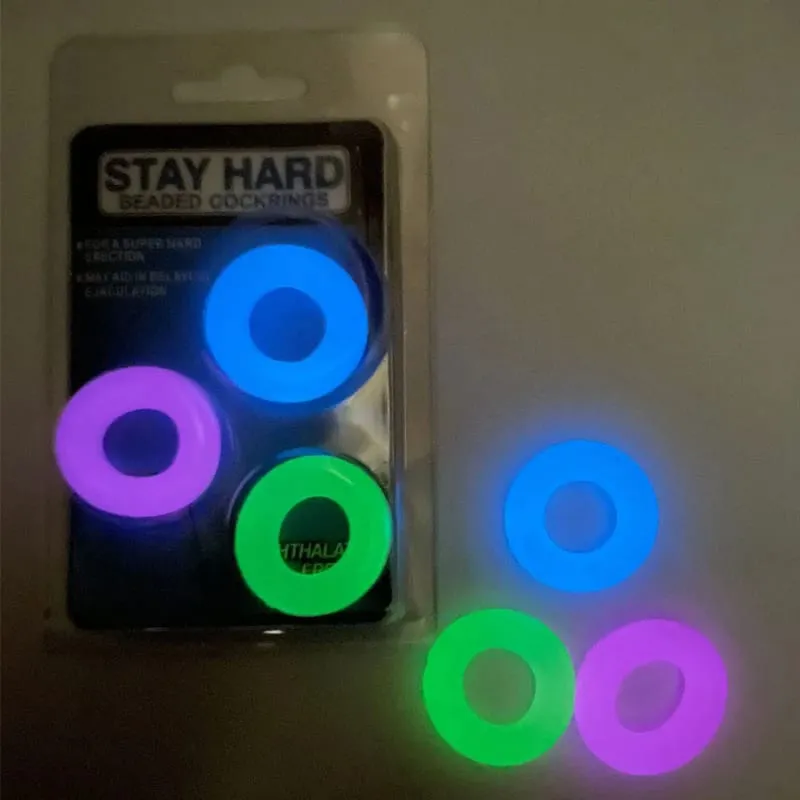 Anello per pene elastico in TPE luminoso Anello per pene in gelatina trasparente Erezione classica che migliora l'eiaculazione ritardata Negozio di sesso per adulti per gli uomini — image 3